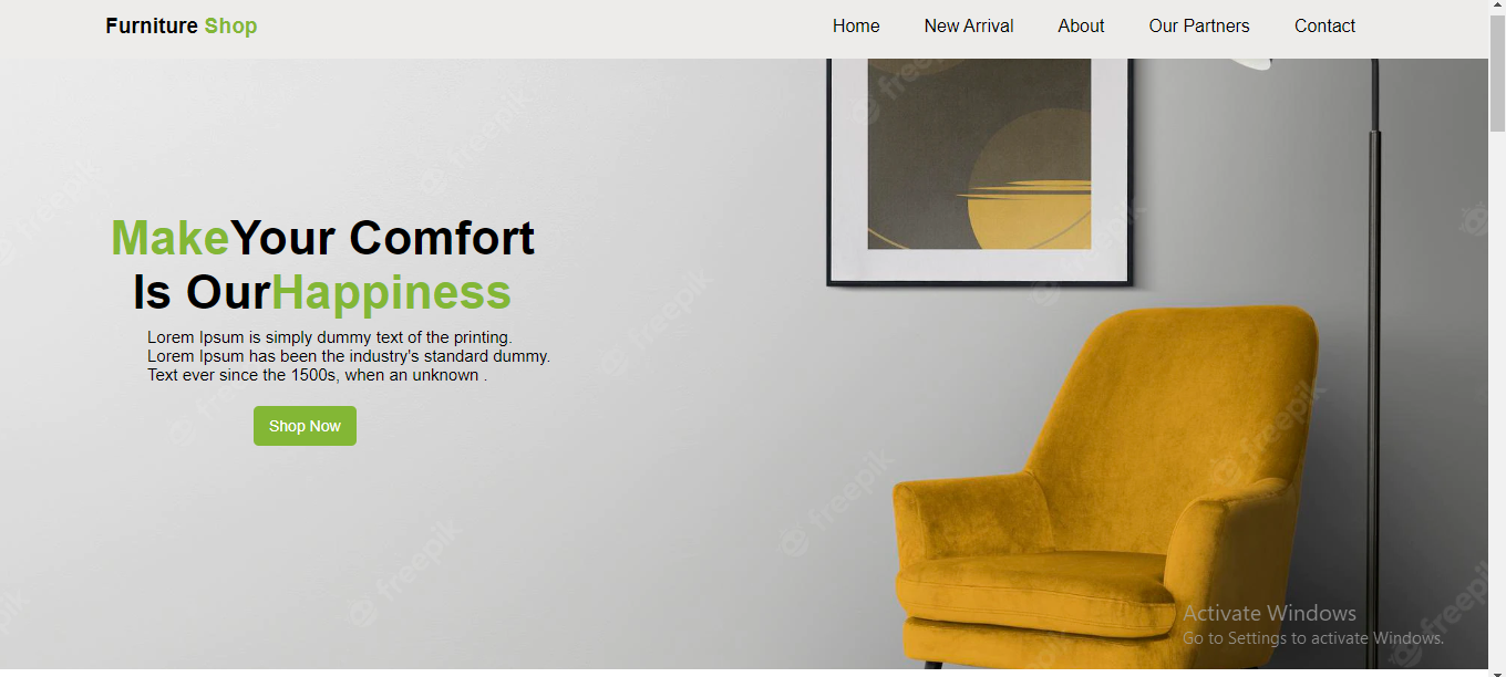 Furniture shop